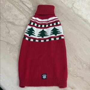Petrageous Dog Red Sweater Knitted Size M - NWOT